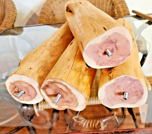 Eastern red cedar wooden log - red,