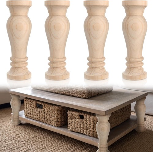 Set wood furniture legs - set, of